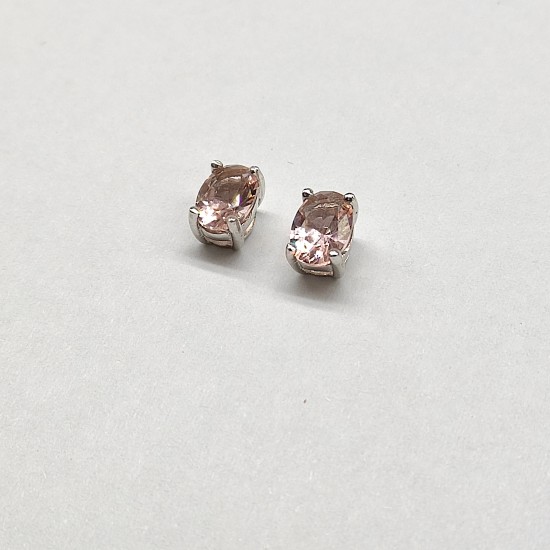 Simple Oval Stud Earrings