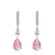 Water drop zircon earrings