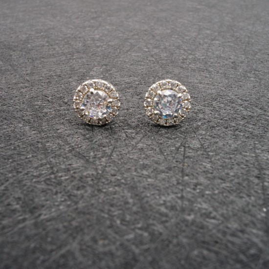 Cluster Zircon Earrings