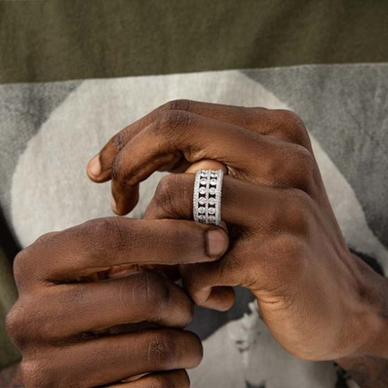 new fahion high quality hiphop men's  ring 