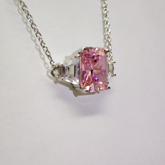 Pink Zircon Necklace