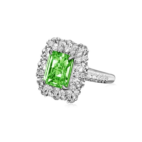 green irregular ring