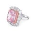 Pink zirconium ring