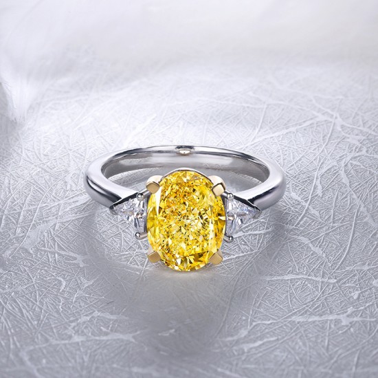 Ice cut zirconia ring